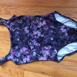 Purple Floral Leotard